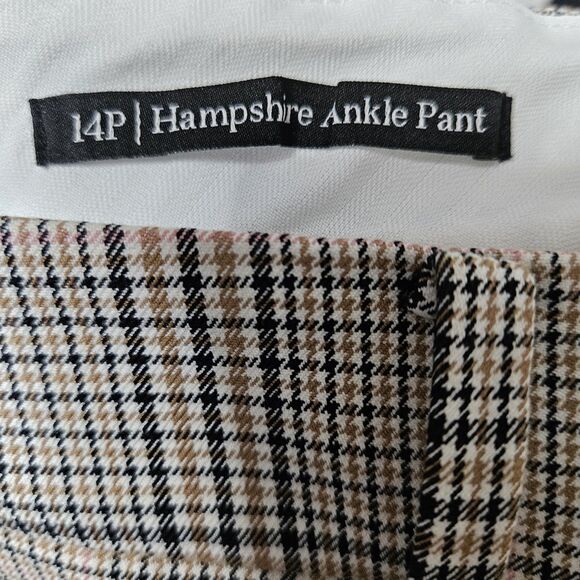 Talbots Hampshire Ankle Pants Women’s 14P (36x25) Multicolor High Waist Stretch - Picture 3 of 11